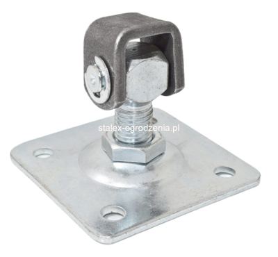 zawias regulowany M-20 z podstawą 100x100x4 -1szt.