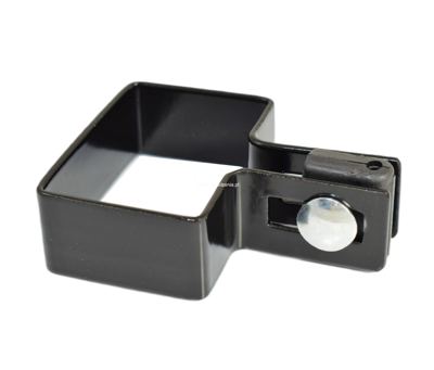 obejma końcowa 40x60 ral 9005 + dystans fi-3 + śruba -1kpl.