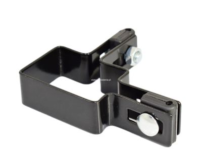obejma narożna 40x60 ral 9005 + dystans fi-3 + śruba -1kpl.