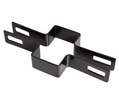 obejma pośrednia PRZEDŁUŻONA - DŁUGIE WĄSY -6 CM ! 60x40 ral 9005  -1szt.