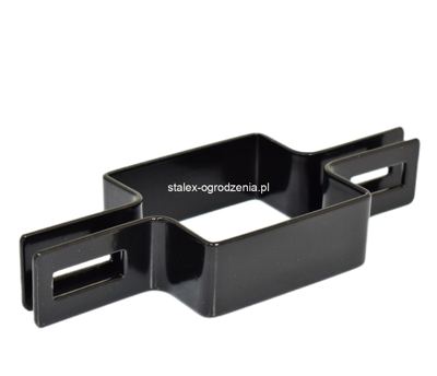 obejma pośrednia 50x50 ral 9005 -1szt.