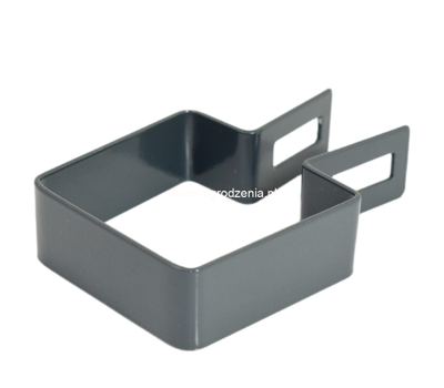 obejma końcowa 50x50 ral 7016 -1szt.