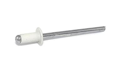Nity zrywalne al/fe 4x8 RAL 7035 szary-100 szt