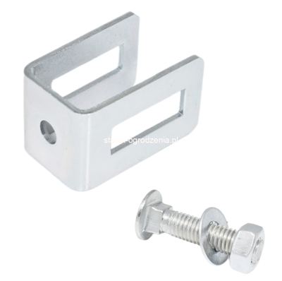 uchwyt przęsła U ocynk 20mm +śruba 8x35 -1szt.
