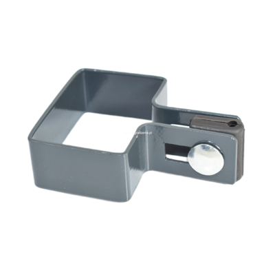 obejma końcowa 40x60 ral 7016 + dystans fi-3 + śruba -1kpl.