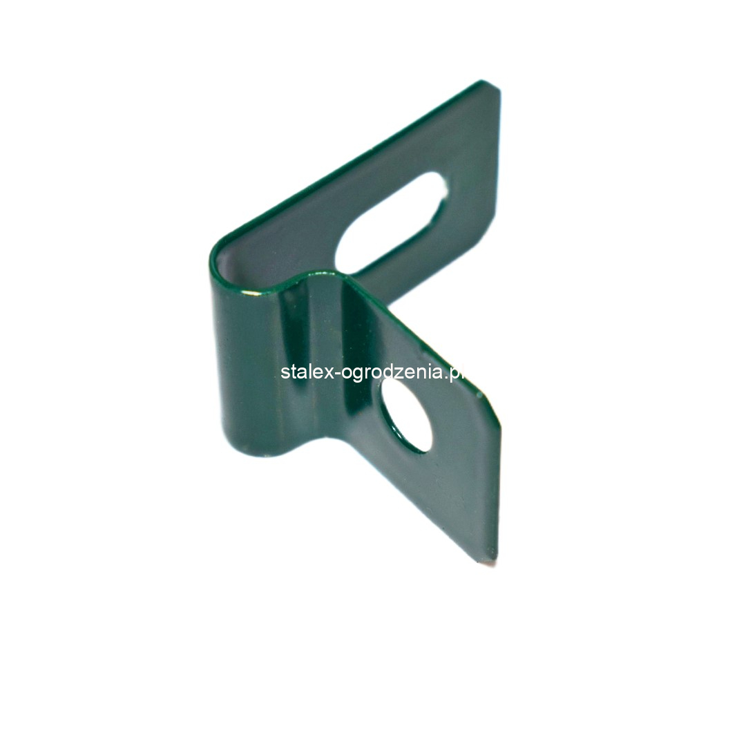 zapinka 1/2 do paneli ogrodzeniowych ral 6005 -100szt.