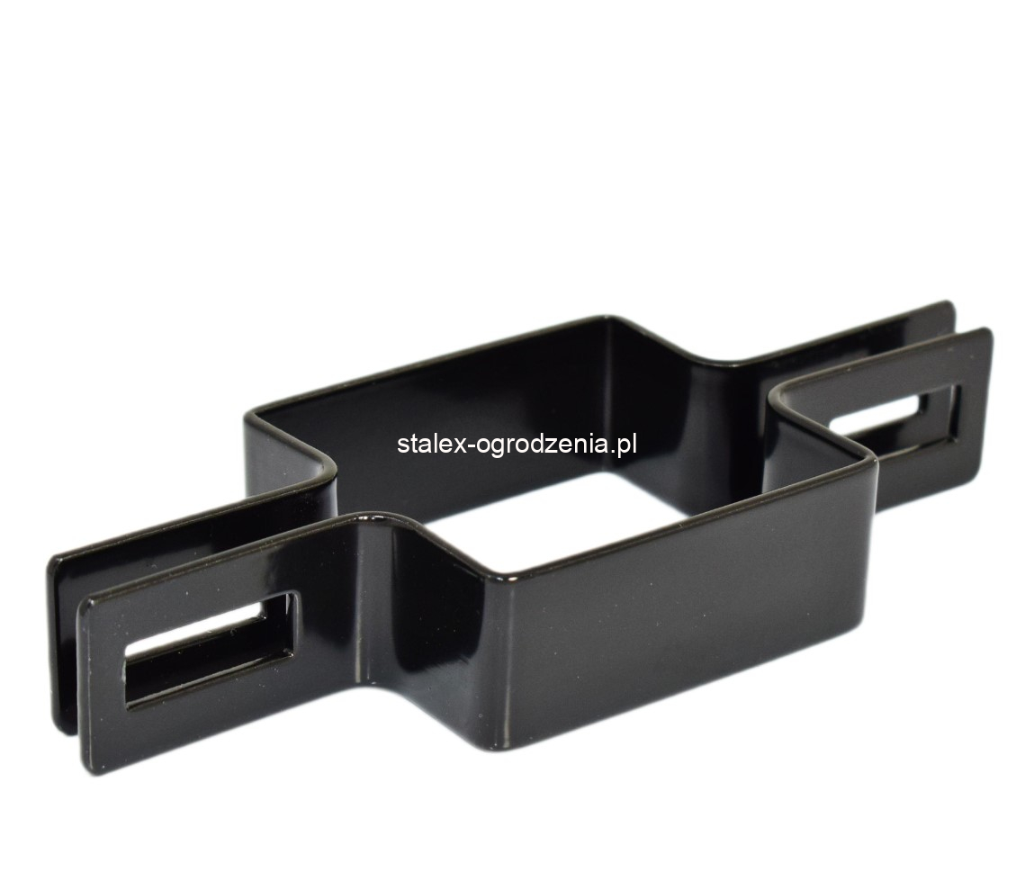 obejma pośrednia 80x80 ral 9005 -1szt.
