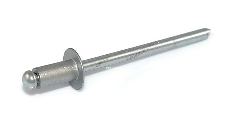 Nity zrywalne al/fe 4x10 RAL 9006 srebrny -500 szt