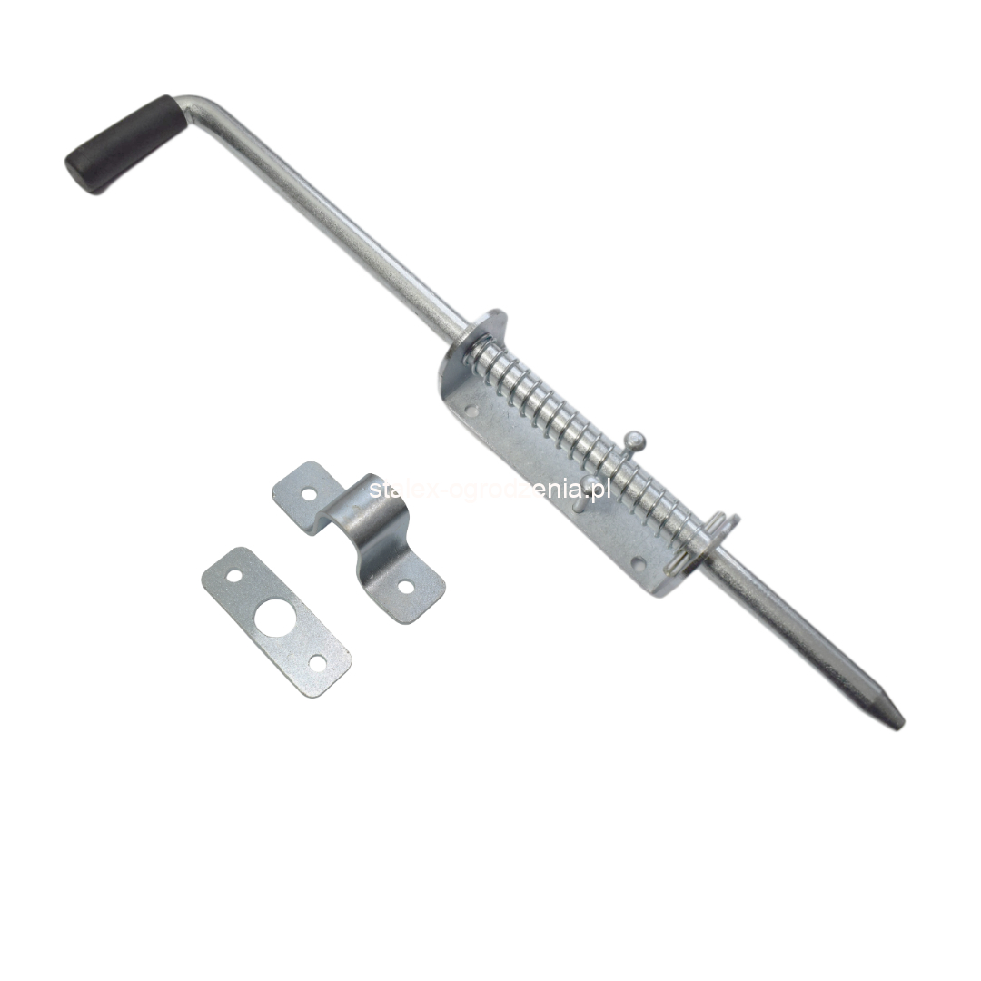 rygiel ze sprężyną  420mm ocynk -1szt.